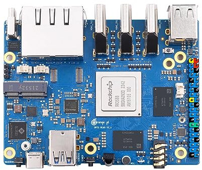 Orange Pi 5 Plus 4GB LPDDR4/4x Rockchip RK3588 8-Core 64-Bit Single Board Computer mit eMMC-Buchse, Development Board Run Orange Pi/Linux/Ubuntu/Debian/Android OS (4GB)