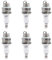 Xiciki 6Pcs Spark Plug L7T 2 Stroke Spark Plug for Lawnmower, Trimmer, Chainsaw And Garden Tools, Stable Performance, Replace BPMR7A, RCJ6Y, RCJ7Y, Set for 43-49CC Engines