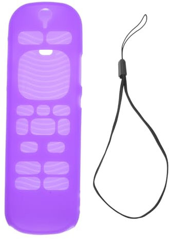 UKCOCO Silikonhülle Für Fernbedienung Schutzhülle Zum Schutz Vor Rissen Und Kratzern Mit Präzisen Aussparungen Für Anschlüsse Und Tasten Leicht Trageschlaufe Kompatibel Mit Voice Remote