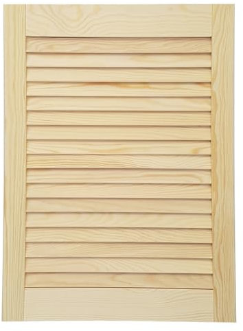 Generico Antina A Persiana Aperta in Legno Massello di Pino Netto Europeo Varie Misure - Dimensione Disponibile: H 61 x L 59,5 ANP6159P