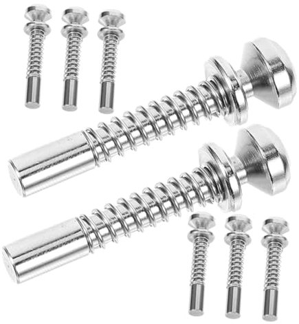 IMIKEYA 8 Stück Federverschlüsse Für Kinderbetten Babybetten Für Kaninchenkäfige Bettbefestigungsbeschläge Kolbenverschlüsse Fenstergitter Kolbenstift Gefederter Sicherungsstift