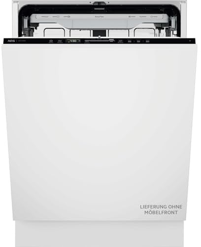 AEG 8000 WiFi Geschirrspüler mit XXL Innenraum vollintegriert GI8700B2SO | 5cm mehr Platz durch XXL Innenraum, vielseitige Körbe, sichere Glasreinigung, WiFi Spülmaschine, 40 dB mit ExtraSilent, 60cm