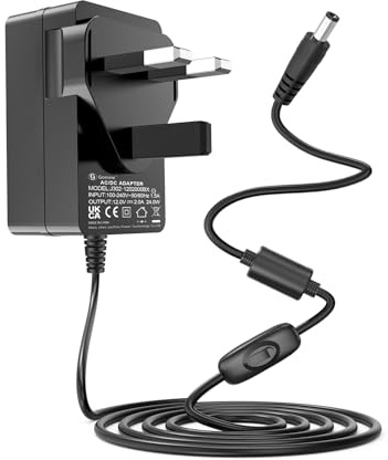 12V 2A Power Adapter for Manhattan SX Freesat HD Box | Compatible with Manhattan T1 T2 T3 T4 T2-R T3-R T4-R T2R T3R T4R Freeview Play 4K Smart Recorder TV Box