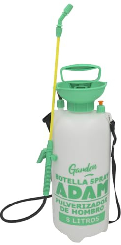 Acomoda Textil – Pulverizador de Hombro con Capacidad de 8 litros. Bomba Atomizadora para Sulfatar y Fumigar Árboles y Plantas en Jardín con Boquilla Resistente y Regulable. (8 litros)