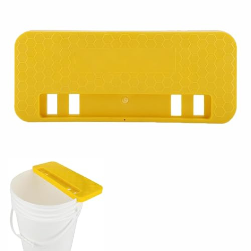 Rähmchenhalter für Eimer 33x14cm, Lebensmittelechter Kunststoff Wabenhalter mit Wabenmuster, Universal Entdeckelungshilfe zur Honigernte & Extraktion, Imkereibedarf Zubehör