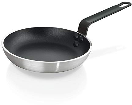 WAS Germany Lyoneser Pfanne mit PTFE-Beschichtung Ø 28 cm, 5 cm hoch, aus Eisen und Aluminium mit Eisengriff - 690 280