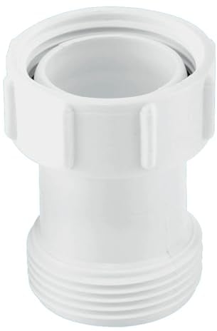 Mcalpine S12A-3 BSP Female x BSP Male Coupling, 1.25 BSP x 3 Length, White