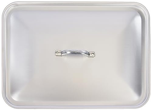 Pentole Agnelli FAMA83B35 Coperchio Rettangolare, Alluminio, Argento, 35 x 26 cm