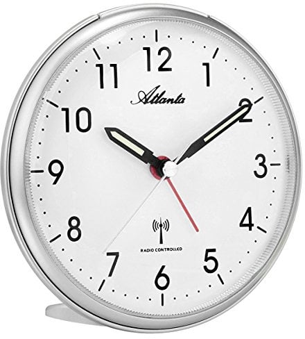 Atlanta Wecker Analog Silber 1828-19