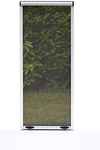 VERDELOOK Zanzariera a Rullo Verticale con Frizione e Telaio in Alluminio per Finestra, 100x170 cm, Bianco