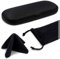 MyEyeglassCase Kleines Brillenetui für Herren, Brillenetui, Hartschalenetui und Stoffleser, schlankes und schmales Etui, strapazierfähig, Rough Black, Medium