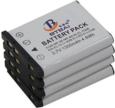 4x Battery KLIC-7006 for Kodak LIC7006 easyshare M200 22 23 522 530 531 532 5350 5370 550 552 575 577 580 583 75