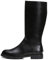 MERRYHE Stivali Alti da Uomo Zip Laterali Stivali da Equitazione Stivali da Combattimento A metà Polpaccio Calzature da Lavoro Impermeabili,Black-42