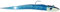 Dieter Eisele Meer Gummiköder - Draufgänger Twitcher 28cm 130g blau/Loom