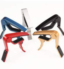 Gitarren Kapodaster, Multifunktionaler Konzertgitarre Capo für Westerngitarre, Akustik, Ukulele, Klassische, E-Bass Folkgitarre Instrument Guitar Capo (Silver2)