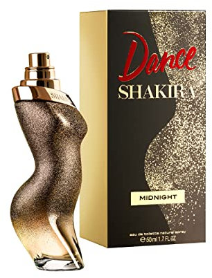 Shakira, Perfumes, Dance Midnight by Shakira para Mujer, Larga duración, Fragancia femenina, romántica y con encanto, Notas frutales y golosas, Optimo para uso diario, 50 ml