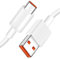 ACOCOBUY Câble USB C Charge Rapide pour Redmi Note 10 Pro Câble USB Type C 1m 6A Charge Turbo pour Xiaomi 15/14T/13T/12X/12T/11T Pro/11 Lite/Redmi Note 14/13/12/11/POCO X7/F7/X6/M6/X5/F5/M4/Mi Pad 7/6