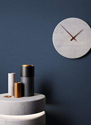 NEWROOM Tapete Blau Vliestapete Struktur - Unitapete Uni Textil Einfarbig Modern inkl. Tapezier-Ratgeber