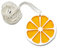 Miniblings Orangenscheibe Orange Halskette - Handmade Modeschmuck I Kette 45cm Sommer Cocktail Limette Zitronen Zitrone Orangen Fruchtscheibe orange - Gliederkette versilbert