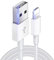 AA's 6.56 Feet Lightning Cable - White iPhone Charger Cable for iPhone 12 Pro Max/12/11/X/XS/Xs Max/XR/8 Plus/7/6/5 & iPad