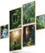 BLCKART Infinity Poster-Set Dreamy Forest - beidseitig bedruckte Wandbilder - Premium Poster - Bilder zur Wanddekoration - Größe M 4x A4 und 2x A5