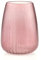 AmeliaHome Vase 18,5x24 cm Dekovase Tischvase aus Glas Dekoration Sevilla Puderrosa