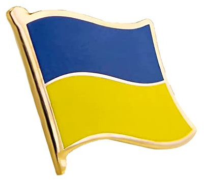 1 pezzo bandiera distintivo ucraina, spilla da bavero nazionale ucraina, colore giallo e blu, adatto per celebrazioni, sfilate, eventi sportivi
