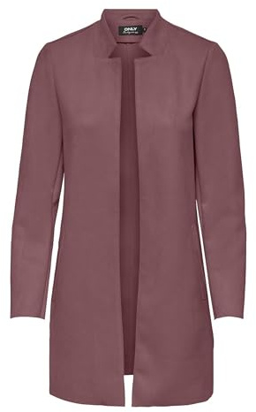 ONLY Damen Kunstleder Mantel ONLSoho Jacke in Wildlederoptik 15218563, Rose Brown,XS