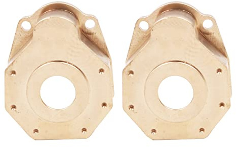 WANGCL 1Pair RC Car Heavy Duty Brass Counterweight Steering Knuckle Portal Cover for 1/10 RC Crawler RC Monster Truck Compatible with Traxxas TRX-4