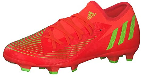 Adidas Unisex Predator Edge.3 L FG Sneaker, solar red/Team solar Green/core Black, 43 1/3 EU