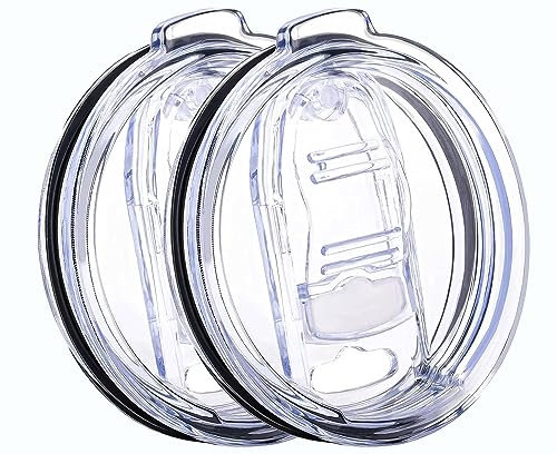 2 Pack 30 oz Tumbler Lid Replacement Lids for YETI, Ozark Trails 30oz Stainless Steel Tumbler Travel Cup and more Cooler Cup, Splash Proof