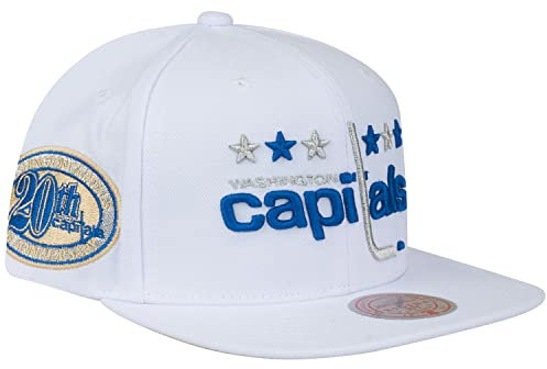 Mitchell&Ness Snapback Cap Winter White Washington Capitals