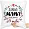 Kissen 40x40 Zierkissen - Allerbeste Mama auf der ganzen Welt - 40 x 40 cm - Weiß - Geschenk Muttertag Mutter Beste mom lieben Mutti ist die Mami muddi muttertags muttertagsgeschenk Mommy Mamas