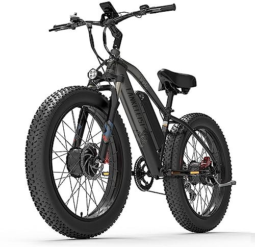 Kinsella Vélo électrique Tout-Terrain à Double Moteur IankeIeisi MG740PLUS Avant et arrière(Grey)