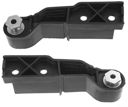 1 x robuste Stoßstangen-Grill-Halterung für A6 C6 RS6 2005 2011, schwarze ABS-Konstruktion (rechts)