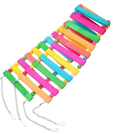 DOITOOL Chicken Ladder Toy Coop Perch Swing Wooden for Hens Material Attract Pet Chickens Improve Health