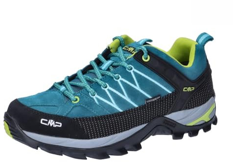 CMP Rigel Low Wmn Trekking Shoes WP, Scarpe da Trekking Donna, Teal Acido, 37 EU