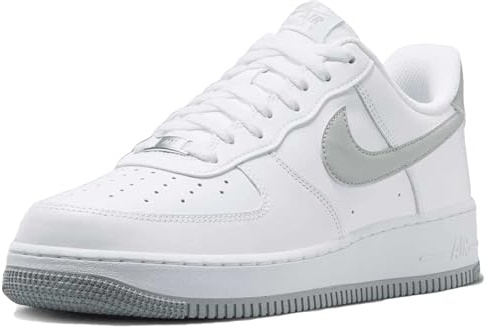 Nike Air Force 1 '07 Herrenschuhe (FJ4146-100, Weiß/LT, Rauchgrau-Weiß)