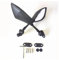 KDFRHGYUS Motorrad-Rückspiegel Ninja Spiegel Motorrad Rückspiegel Für Kawasaki Ninja 125 250 250R 300 400 650 1000 H2 H2R Ninja ZX6R ZX10R ZX14R