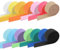 GLOBLELAND 14 Rolle 30 Yards/28 m Helle Farbe Bunte Gummibänder Elastisches Einfarbiges Besatzband Näh Stretchbänder Zum Nähen Basteln DIY Schnullermanschetten Haarbänder Stirnbänder