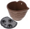 Kisangel Pots Suspendus pour Plantes Dextérieur - Décoration De Jardin en Osier Imitation pour Balcon Fenêtre Et Garde-Corps