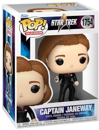 Funko Pop!TV: Star Trek Voyage – Capt. Janeway - Star Trek Voyager - Figurine en Vinyle à Collectionner - Idée de Cadeau - Produits Officiels