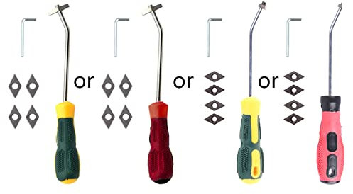 YHAILI Tragbarer Stahl-Keramikfliesen-Fugenentferner, Keramikfliesenreiniger, abgewinkelter Fugenkratzer, Werkzeug für Fliesen