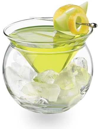 MRDLKNX Doppelwandige stiellose Cocktailgläser, klare isolierte Gläser für Dessert, Eiscreme, Vorspeisen, kleine Getränke & Partys