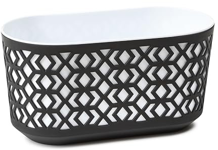 KONZEPT Lot de 2 jardinières de balcon - Grande taille - 60 cm - Jardinière allongée pour rebord de fenêtre - Jardinière pour l'extérieur et l'intérieur