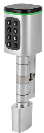 Elektronisches Türschloss, Code elektronisches Türschloss Haustür für intelligentes Haus, Smart Zylinderschloss mit Notfallschnittstelle