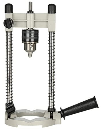 EDEDE Palm Router Trimmer, Multi-Angle Drill Guide Attachment Power Drill Stand with Chuck Vertical Drilling Guide Doweling Locator Electric Drill Bracket Router Tool(C)