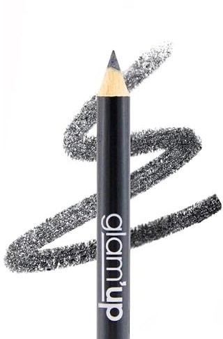 Glam'Up Paris - Matita per trucco labbra e occhi, eyeliner e lip liner, lunga tenuta, consistenza intensa, colore intenso, alta precisione, facile da applicare, n. 08, Pearly Grey