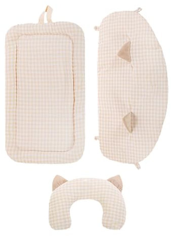 Vibhgtf Warmes Kissen für Katzenwagen, Kissen mit Gehege und Kissen, Polster für Hundewagen, Zubehör für Haustierwagen, Schlafmatte