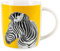 Delys 527752 Mug 33 cl Porcelaine Gamme ANIMO COLOR - Ø 8 cm H 8.5 cm - Décor Zèbre